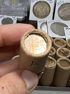 A 1 Roll of (50) ASSORTED Better Date/Grade WHEAT Cents RIP-N-SHIP!! VOL 4 READ ENTIRE DESCRIPTION BEFORE BUYING!!! AUCTION ROLLS!!! ***Bidding starts @ $85!!!***