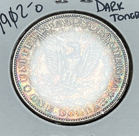 1902 O Super Dark Toned OBV & Rainbow Dark TONED REVERSE Morgan Silver Dollar AUCTION AUCTION AUCTION **CLICK HERE TO BID** Bidding Starts @ $175