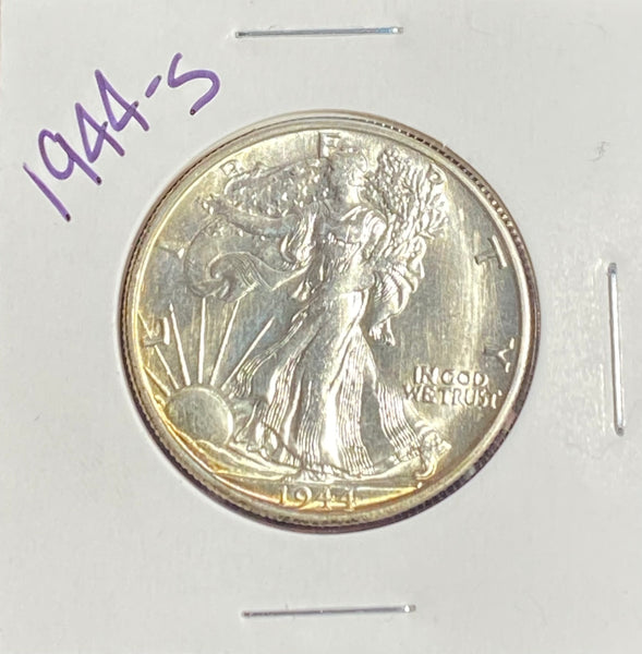 (2) WALKING LIBERTY HALF DOLLARS BU+ Condition (1) 1944 S & (1) 1946 S
