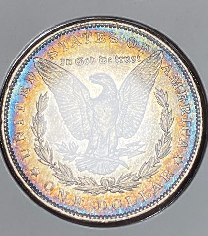 1892 P RAINBOW RIM TONED KEY DATE!! BU CONDITION MUST SEE **FREE SHIPPING** BUY it NOW!!