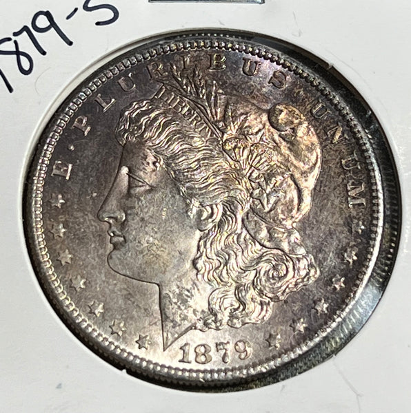 1879 S RAINBOW/ROSE PL OBVERSE & PL CRISP REVERSE Morgan Silver Dollar  **Free Shipping** BUY IT Now!!!