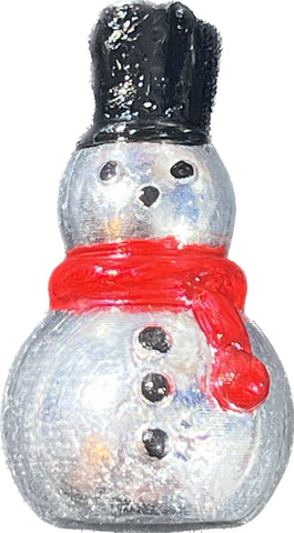 **Christmas Silver** 2 Oz Silver (Enameled Frosty the Snowman ) ((MERSE METELS CUSTOM)) AUCTION AUCTION AUCTION **Shipping Included in Price** {{Bid Starts @ $90}}