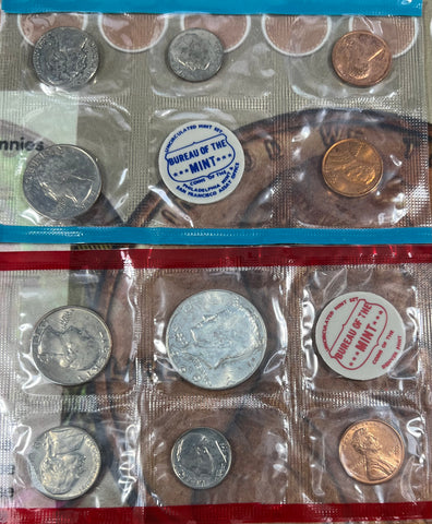 1969 Proof SET 40% Silver 'D' 1/2 Dollar w/P - D - Quarter/Dime & D/S Nickel/Cents ALL INCLUDED AUCTION