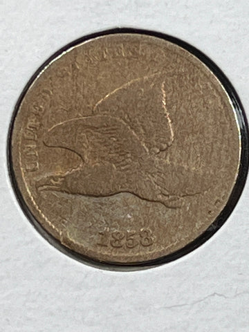 1858 "SMALL Letters" Flying Eagle Cent **Free Shipping** CLICK FULL DETAILS TO BID!! Bidding starts @ $50