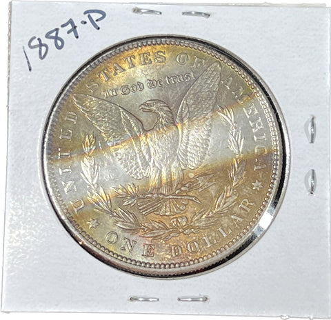 1887 P "Vibrant Golden Obverse Tape-Toner"  Morgan Silver DOLLAR **Free Shipping** CLICK HERE TO BUY IT NOW!!