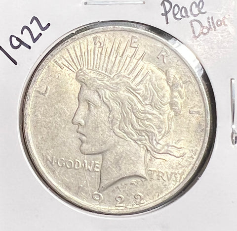 1922 Peace Dollar XF Grade Raw  **FREE SHIPPING** CLICK FULL DETAILS TO BID!!