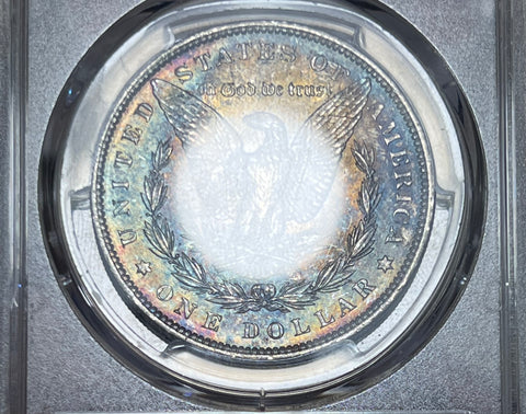 1889 P PCGS MS63 Rainbow OBV NEON TONER MORGAN SILVER DOLLAR **FREE SHIPPING** CLICK HERE TO BID!! BID STARTS @ $225