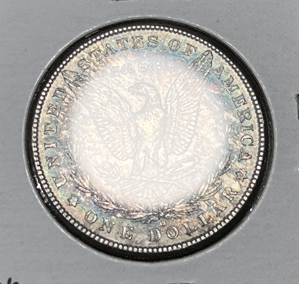 1902 O BLUE BULLSEYE BOTH SIDES SUPER TONER MORGAN Silver Dollar **FREE SHIPPING** BUY it NOW!!