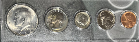 1965 P GEM/BU 5 COIN MINT SET in Whitman Holder **TONED QUARTERS AND DIME** **Free Shipping** CLICK FULL DETAILS TO BID!!