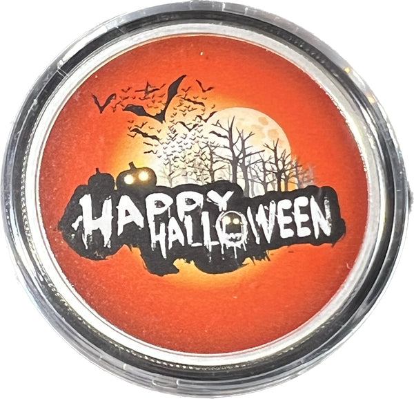 HALLOWEEN 1 OZ Silver Round "Happy Halloween Creepy Trees & Birds"