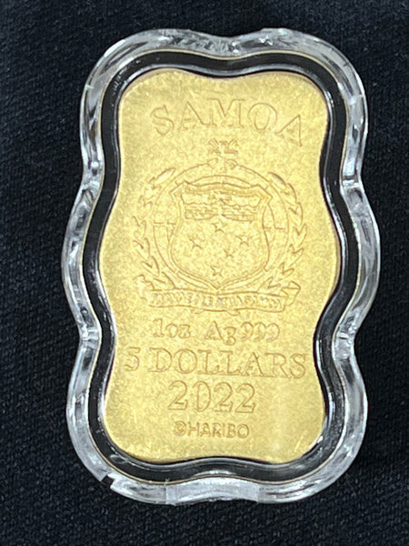 2022 1 Oz SILVER "GoldBears" Haribo 100th Anniversary (24K Gold Plated) Samoa Minted Collectible *Free Shipping* ^^CURRENT BID @ $195^^ **Ends Thursday July 14th!!**