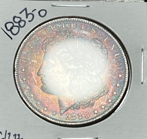 1883 O BRIGHT RED/GOLD OBVERSE & CRISP BRIGHT WHITE  Reverse INCREDIBLE CONDITION TONED MORGAN!!  **FREE SHIPPING** CLICK HERE TO Buy!!