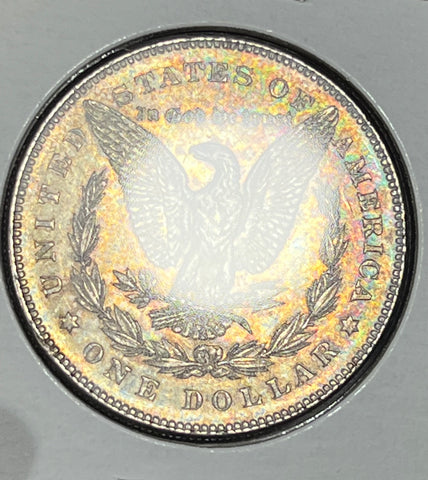 1878 P NEON RAINBOW OBV NEON RAINBOW IRD REV TONER Morgan Silver Dollar  **FREE SHIPPING** CLICK HERE TO Buy!!