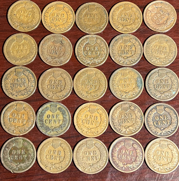 ***FLAN-DOG OFF Indian Cent Rolls*** 1 Roll of (25) INDIAN HEAD WHEAT PENNY'S RIP-N-SHIP!!  READ ENTIRE DESCRIPTION BEFORE BUYING!!! Event Starts  @ 11am EST SATURDAY!!!**