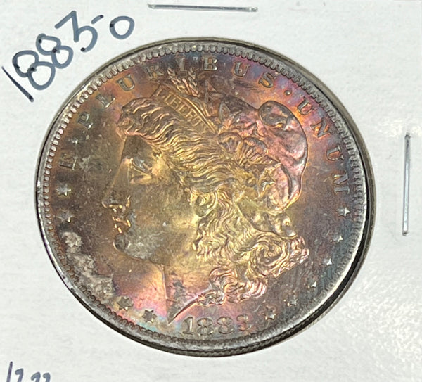 1883 O BRIGHT RED/GOLD OBVERSE & CRISP BRIGHT WHITE  Reverse INCREDIBLE CONDITION TONED MORGAN!!  **FREE SHIPPING** CLICK HERE TO Buy!!