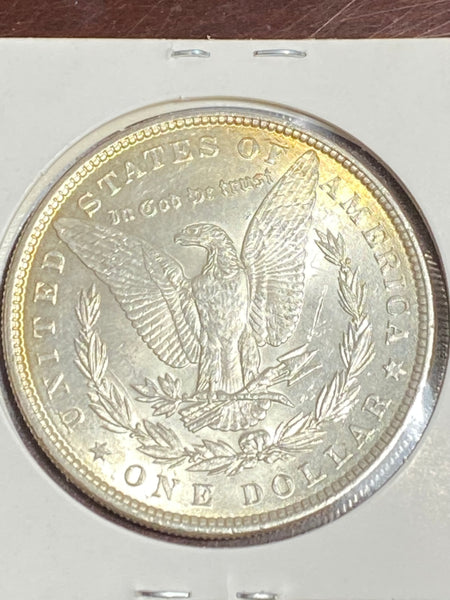 1887 P BLUE MID END Toned MS GRADE Morgan Silver DOLLAR **FREE SHIPPING**