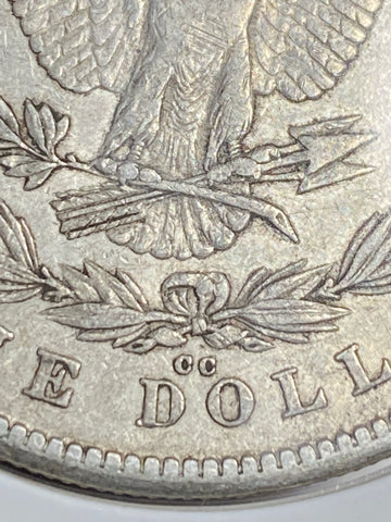 1878 CARSON CITY "CC" MORGAN AU55 SUPER CLEAN RAW MORGAN SILVER DOLLAR