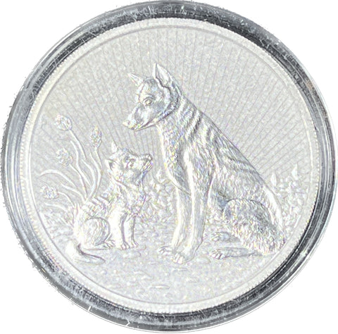 2022 2oz Silver Australian Dingo $2 Coin in Capsule AUCTION AUCTION AUCTION *Shipping included with Winning Bid* Bid Starts @ $80