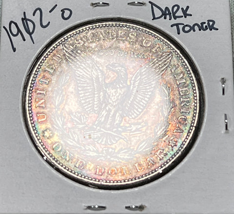1902 O SUPER DARK/Rainbow TONER MORGAN Silver Dollar **FREE SHIPPING** BUY it NOW!!