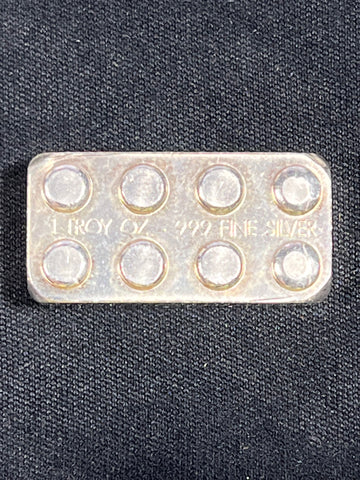 1 OZ SILVER LEGO  **Monarch Precious Metels** **FREE SHIPPING** CLICK Full Details TO BID!!! Starting Bid @ $40