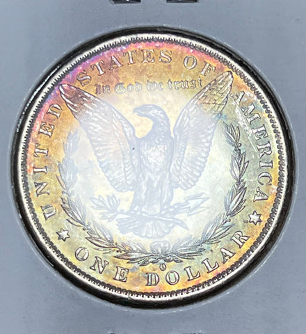 1883 O NEON RAINBOW REVERSE & CRISP BRIGHT WHITE on OBV MS CONDITION TONED MORGAN!!  **FREE SHIPPING** CLICK HERE TO Buy!!