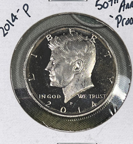 2014-P 50th Anniversary PROOF KENNEDY Very RARE!! 90% Silver!! **Free Shipping** CLICK FULL DETAILS TO BID!! BID STARTS @ $50