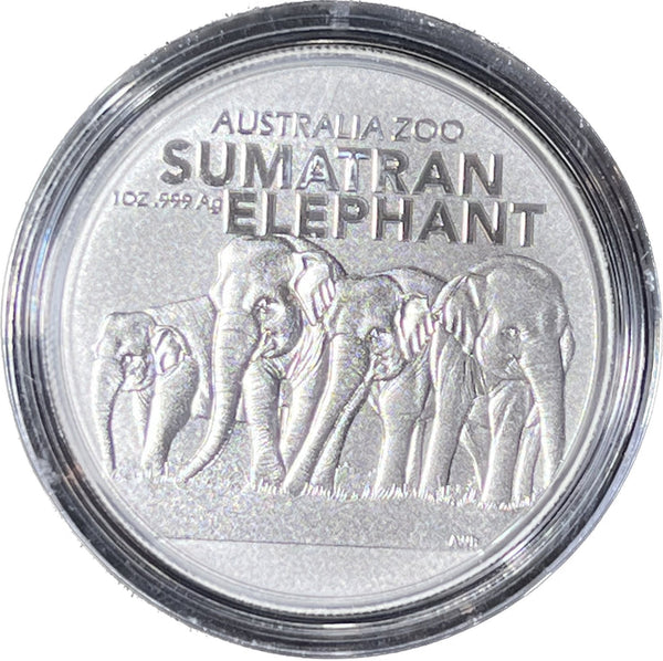 (2) 1 Oz 2022 Silver Coins **(1) 2022 Sumatran Elephant & (1) 2022 Mandola Zebra** AUCTION AUCTION AUCTION **FREE SHIPPING** {Bid starts @ $75}