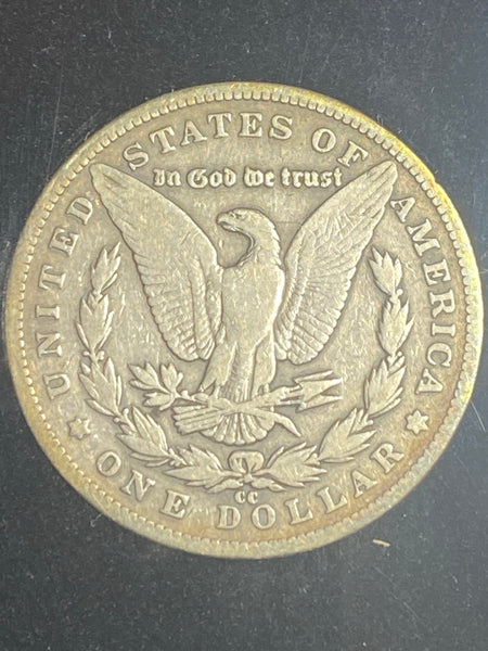 1890 Carson City CC Morgan in AU Grade in 3rd Party Black HARD Case **CLICK FULL DETAILS TO BID**