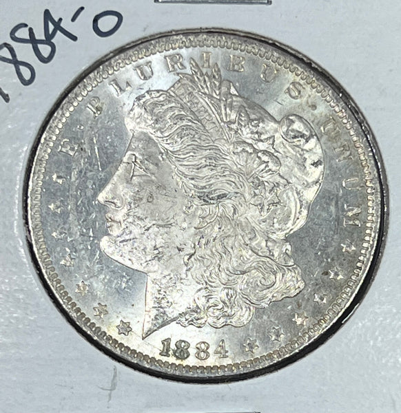 1884 O RAINBOW *PL* REV & SUPER *PL* CRISP OBV TONER MORGAN **FREE SHIPPING** BUY it NOW!!
