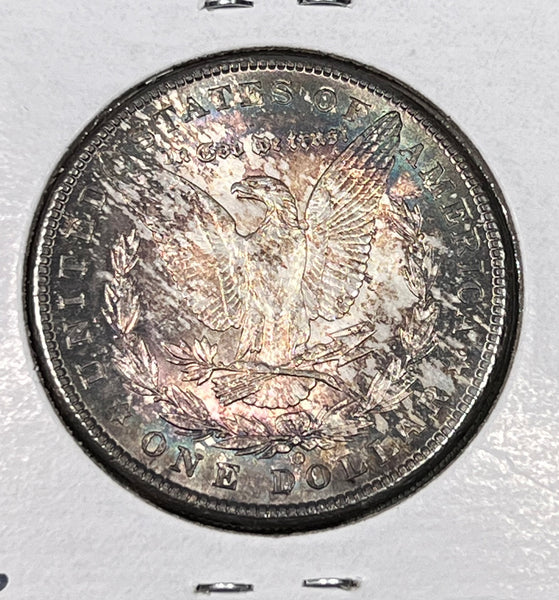 1902 O BLUE BULLSEYE BOTH SIDES SUPER TONER MORGAN Silver Dollar **FREE SHIPPING** BUY it NOW!!