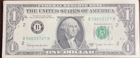 $1 1968b (New York) Barr Notes $1 Uncirculated Choice Bills VINTAGE