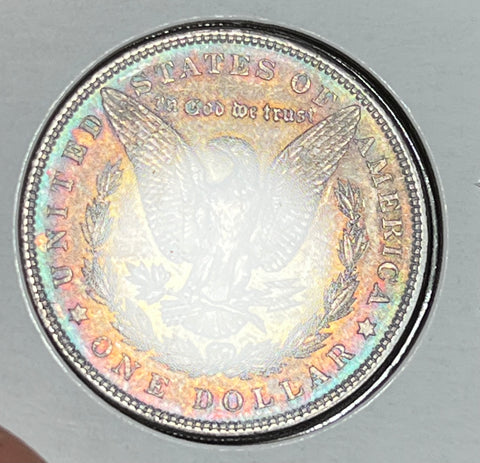 1903 P  RAINBOW BullzEye Reverse Morgan Silver DOLLAR **FREE SHIPPING** Click here to BUY IT NOW!!