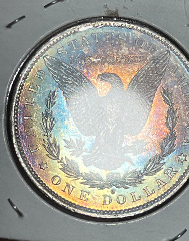 1882 O **PROOF LIKE OBV** MID END RAINBOW ENTIRE TONED COIN MS GRADE MORGAN **FREE SHIPPING**