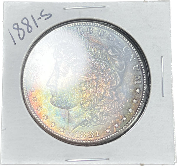 1881 S "ALL-OVER Rainbow" TONER Morgan Silver DOLLAR **Free Shipping** CLICK HERE TO BUY IT NOW!!