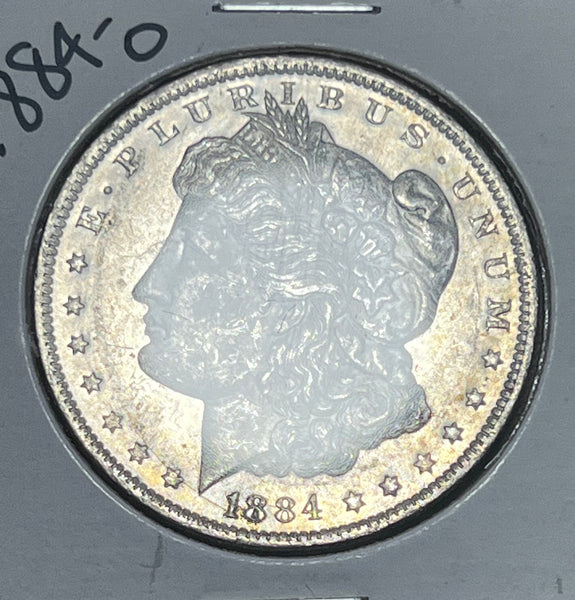 1884 O RAINBOW *PL* REV & SUPER *PL* CRISP OBV TONER MORGAN **FREE SHIPPING** BUY it NOW!!