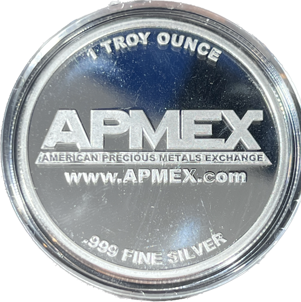 HALLOWEEN 1 OZ Silver Round "Happy Halloween Moon & House"