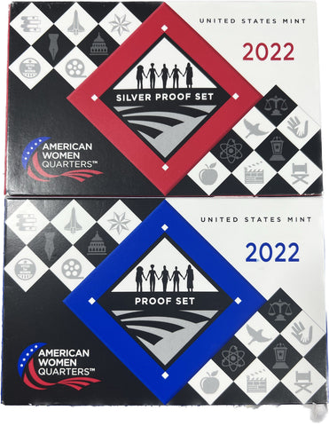 2022 "American Women" Quarters Proof Set in CLAD & SILVER from San Francisco Mint!! AUCTION AUCTION AUCTION **Bidding Starts @ $130** *Free Shipping*