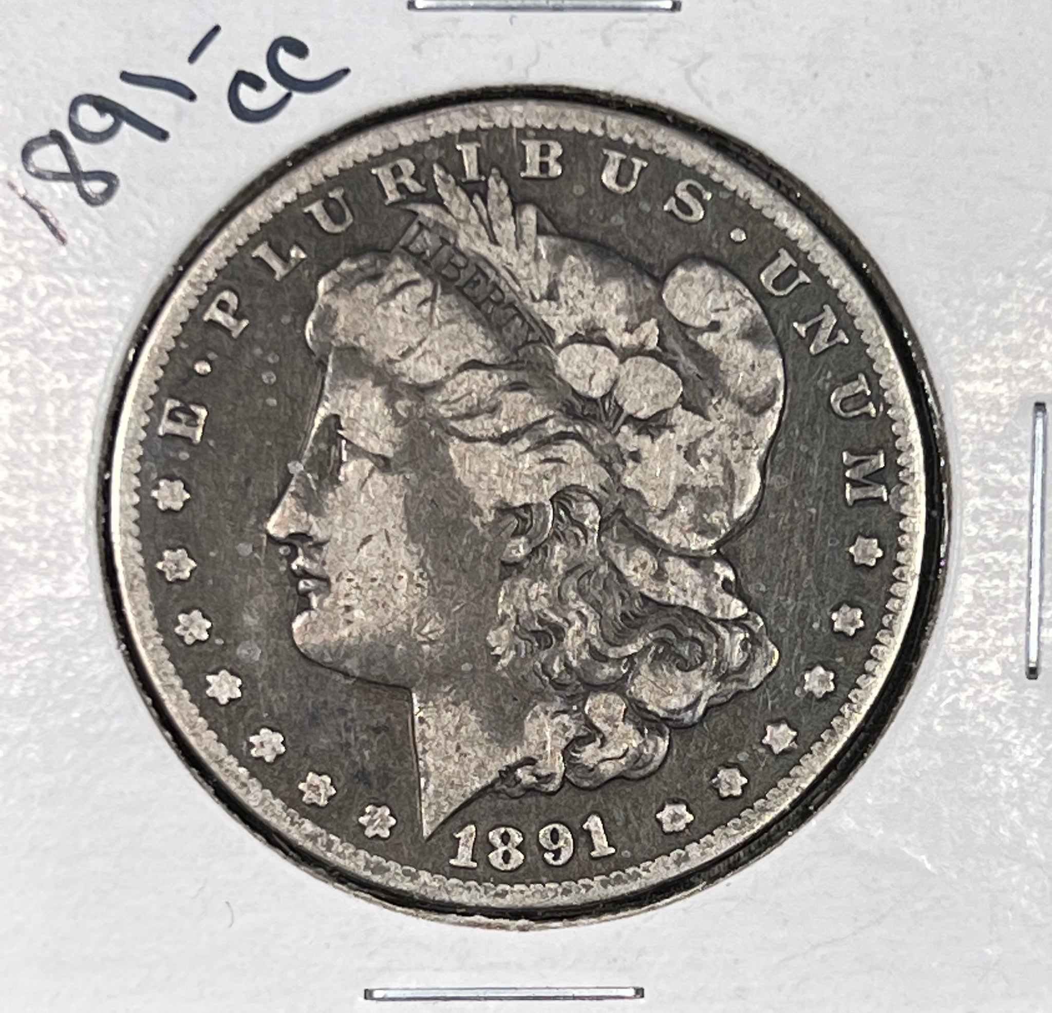 1891 CARSON CITY "CC" Morgan Silver Dollar CIRCULATED in Great CONDITION!! CLICK Full Details to BID!! Bid Starts @ @ $220!!