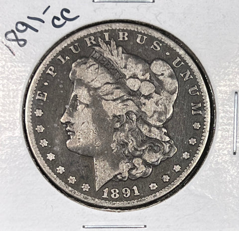 1891 CARSON CITY "CC" Morgan Silver Dollar CIRCULATED in Great CONDITION!! CLICK Full Details to BID!! Bid Starts @ @ $220!!