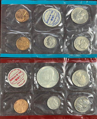 1970 Proof SET 40% Silver 'D' 1/2 Dollar w/P - D - Quarter/Nickle/Dime & P/D/S Cent ALL INCLUDED AUCTION **Bidding starts @ $33**