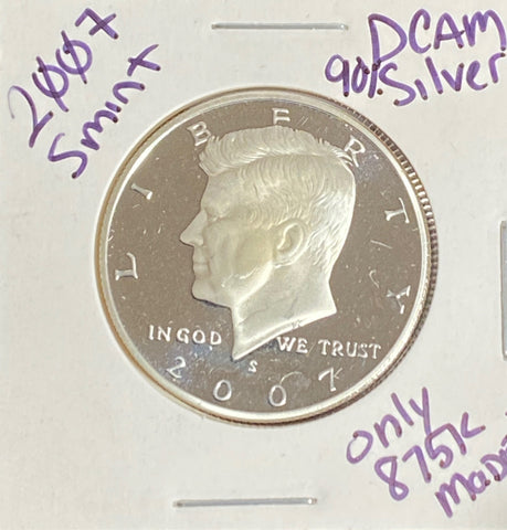 2007 San Francisco 90% SILVER DCAM PROOF Half Dollar