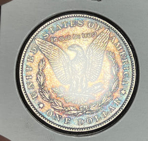 1886 P DARK GOLD Obverse TONED RAINBOW REVERSE Toner MORGAN SILVER DOLLAR **FREE SHIPPING** Buy It Now!