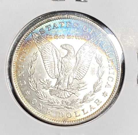1898 O Morgan BLUE CRESCENT REVERSE TONER  MS CONDITION **FREE SHIPPING** NOW FOR AUCTION!! click FULL DETAILS to BID!!!
