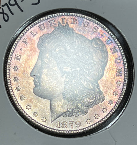 1879 S RAINBOW/ROSE PL OBVERSE & PL CRISP REVERSE Morgan Silver Dollar  **Free Shipping** BUY IT Now!!!