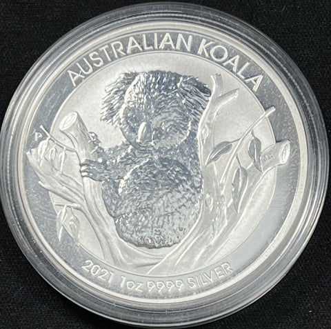 (1) 2021 Australian Koala Perth Minted 1 oz Silver Round  **FREE SHIPPING** CLICK FULL DETAILS TO BID!! Bid Starts @ $50!!