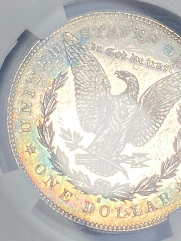 1878 S MS64 Reverse TONED Silver Morgan Dollar  ***Free SHIPPING** NGC GRADED ***CLICK FULL DETAILS TO BID***