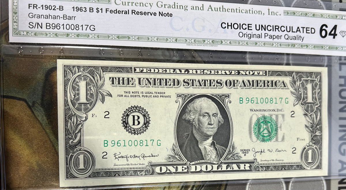 (1) 1968b $1 Barr Notes ((CHOICE UNCIRC 64)) AUCTION AUCTION **FREE SH ...