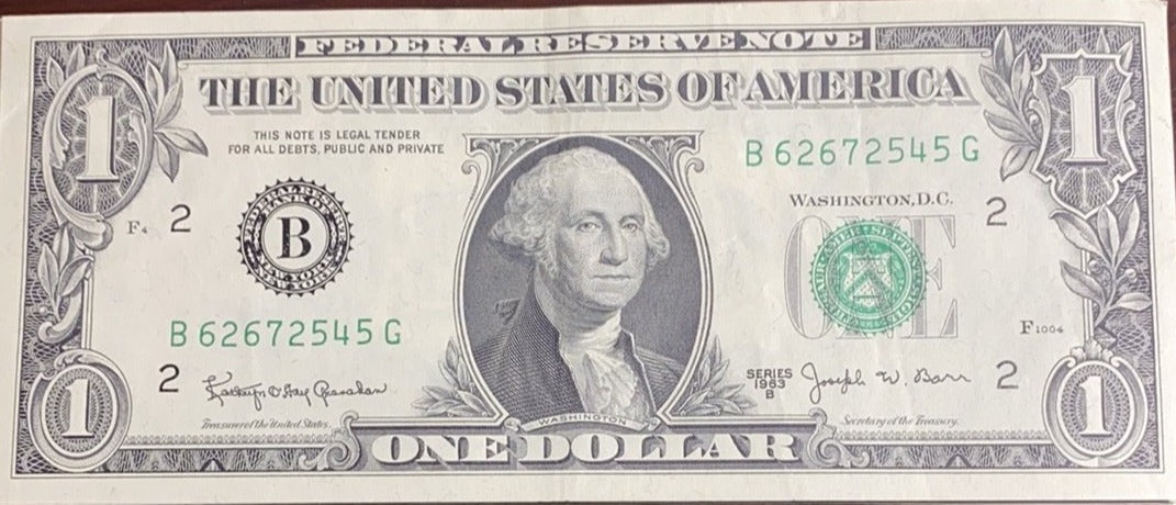$1 1968b (New York) Barr Notes $1 Choice About UNCIRCULATED Bills VINTAGE