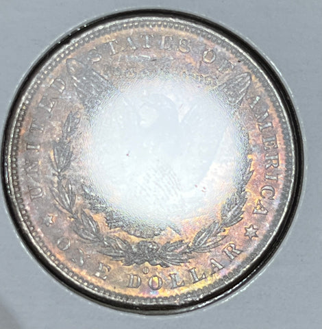 1883 O IRIDESCENT PASTEL NEON REVERSE  *PL* OBV TONER   **FREE SHIPPING** CLICK HERE TO Buy!!