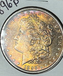 1896 P Neon Orange FIRE OBVERSE Crisp Clean REVERSE Morgan Silver Dollar **FREE SHIPPING** Click here to BUY IT NOW!!!